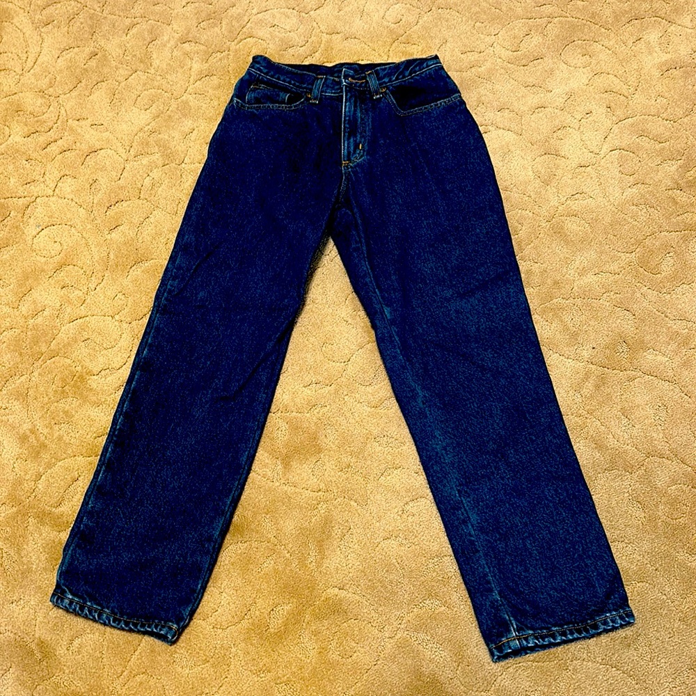 L L Bean ladies flannel lined jeans 4P